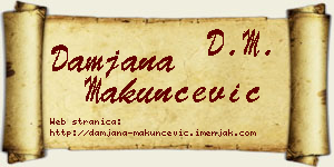 Damjana Makunčević vizit kartica